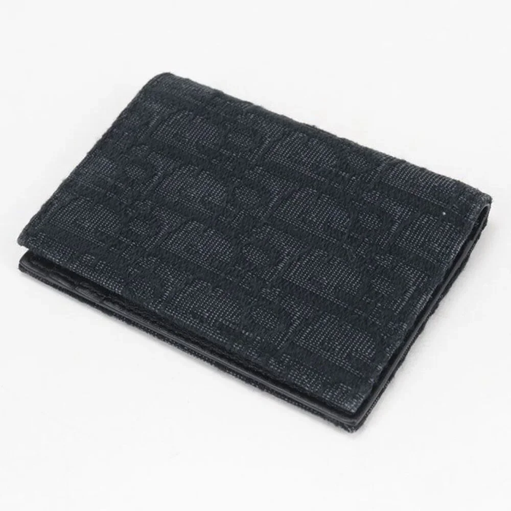 Dior Bifold Card Holder Oblique 2 yse Card Case Jacquard